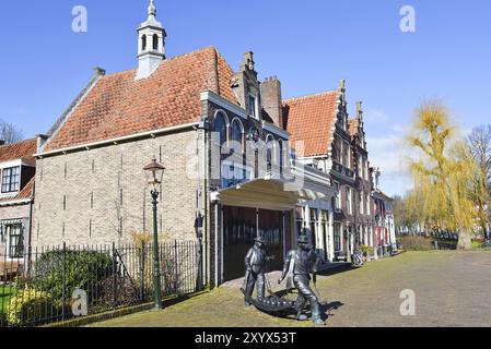 Edam, Niederlande. Februar 2023. Der Käsemarkt in Edam, Holland Stockfoto