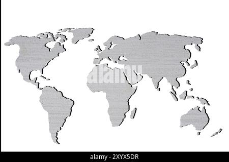 Grob skizziert, die Weltkarte als Global Business Konzepte Stockfoto