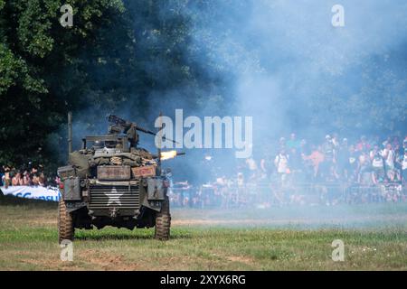 Lesany, Tschechische Republik. 31. August 2024. Der 20. Panzertag mit der Präsentation militärischer Ausrüstung fand am 31. August 2024 in Lesany, Tschechien, statt. Quelle: Josef Vostarek/CTK Photo/Alamy Live News Stockfoto