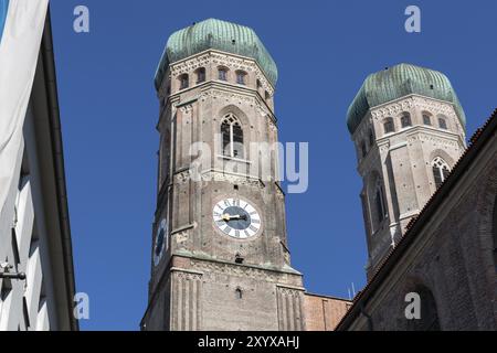 Die Frauenkirche in München Stockfoto