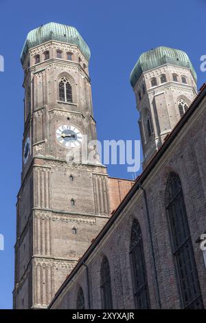 Die Frauenkirche in München Stockfoto