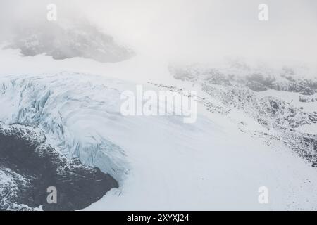 Gletscher im Darfalvaggi-Tal (Tarfaladalen), Kebnekaisefjaell, Norrbotten, Lappland, Schweden, September 2012, Europa Stockfoto