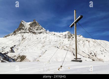 Großer Widderstein im Winter Stockfoto