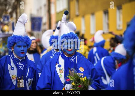 KÖLN, DEUTSCHLAND, 04. März: Teilnehmer der Karnevalsparade am 04. März 2014 in Köln, Deutschland, Europa Stockfoto