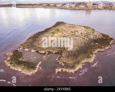 Punische archäologische Stätte, Insel Na Galera, Can Pastilla, Palma, Mallorca, balearen, spanien Stockfoto