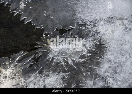 Eisstrukturen Stockfoto