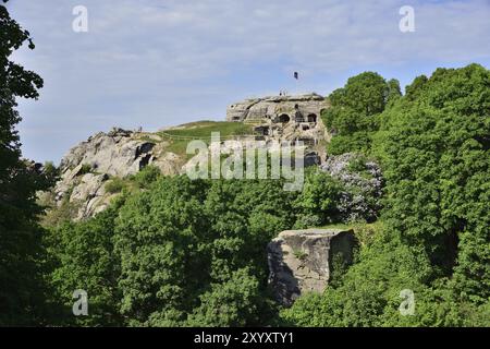 Burgruine Regenstein im Harz, Burgruine Regenstein im Harz Stockfoto