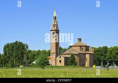 Gazzola Kirche, Gazzola Kirche 01 Stockfoto