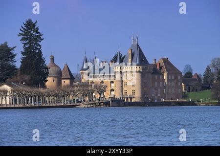 La Clayette Chateau in Burgund, Frankreich, Chateau La Clayette in Burgund, Frankreich, Europa Stockfoto