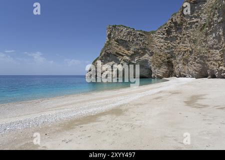 Paradise Beach in der Nähe von Paleokastritsa, Korfu Stockfoto