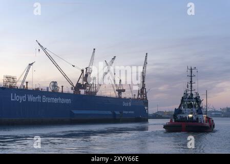 Lloyd Werft Dock III Stockfoto