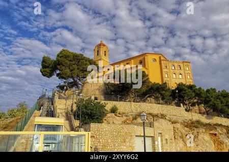 Cullera Santuario de la Virgen del Castillo, Provinz Valencia in Spanien, Provinz Valencia in Spanien Stockfoto