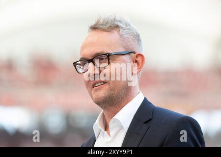 Alexander Wehrle (VfB Stuttgart, Vorstandsvorsitzender), GER, VfB Stuttgart (VFB) vs FSV Mainz 05 (M05), Fussball-Bundesliga, 2. Spieltag, Saison 2024/2025, 31.08.2024 DFB/DFL-Vorschriften verbieten jede Verwendung von Fotografien als Bildsequenzen und/oder Quasi-Video Foto: Eibner-Pressefoto/Michael Memmler Stockfoto