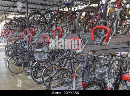 Fahrradgarage in München Stockfoto