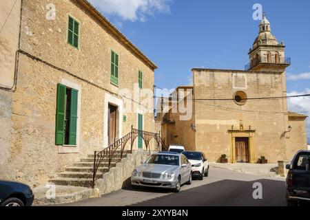 Rectoria, Parroquia de Santa Eugenia, Santa Eugenia, Mallorca, balearen, Spanien, Europa Stockfoto