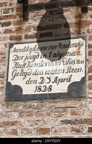 Enkhuizen, Niederlande. Juni 2022. Detailaufnahme der Schule im Zuiderzee-Museum in Enkhuizen Stockfoto