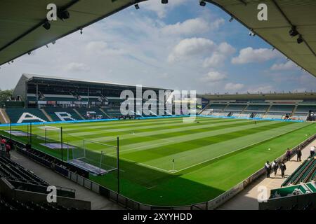 Home Park, Plymouth, Großbritannien. 31. August 2024. EFL Championship Football, Plymouth Argyle gegen Stoke City; Eine allgemeine Ansicht des Home Park, Heimstadion von Plymouth Argyle vor dem Spiel gegen Stoke City Credit: Action Plus Sports/Alamy Live News Stockfoto
