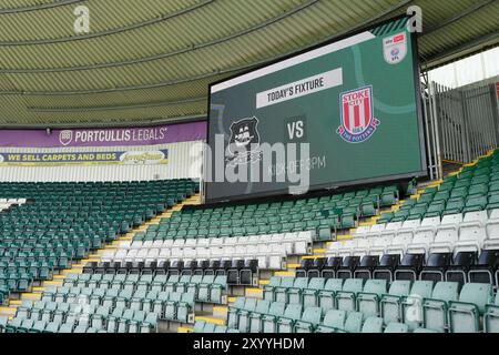 Home Park, Plymouth, Großbritannien. 31. August 2024. EFL Championship Football, Plymouth Argyle gegen Stoke City; Eine allgemeine Ansicht des Home Park, Heimstadion von Plymouth Argyle vor dem Spiel gegen Stoke City Credit: Action Plus Sports/Alamy Live News Stockfoto