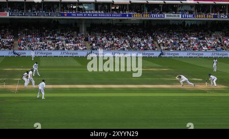 A General View of England gegen Sri Lanka 2nd Rothesay Test Match Day 3 at Lords, London, United Kingdom, 31. August 2024 (Foto: Izzy Poles/News Images) Stockfoto