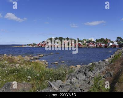 Fischerdorf Roennskaer, Schweden, Europa Stockfoto