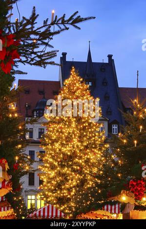 Leipziger Weihnachtsmarkt, Leipziger weihnachtsmarkt 02 Stockfoto