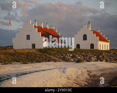 Logstor, „der Ort der Muscheln“, ist ein ehemaliges Fischerdorf mit einzigartiger Lage am Limfjord. Logstor ist eine Stadt mit 412 Einwohnern Stockfoto