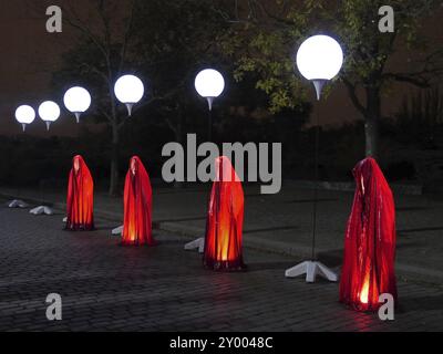 Wächter der Zeit an der Grenze des Lichts Stockfoto