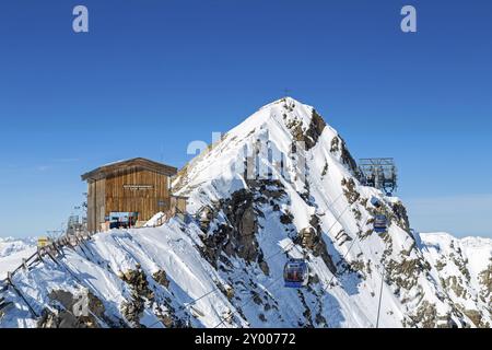 Hintertuxer Gletscher im Winter, Tirol, Österreich, Europa Stockfoto