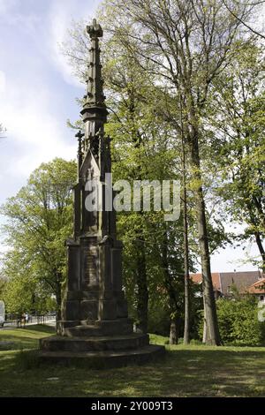 Engelbert-Kaempfer-Denkmal in Lemgo Stockfoto