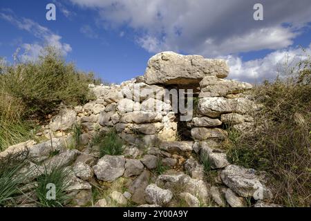 Talaiot, Son Ferrandell-Son Oleza, I milenio a C., Valldemossa, Mallorca, Balearen, spanien Stockfoto