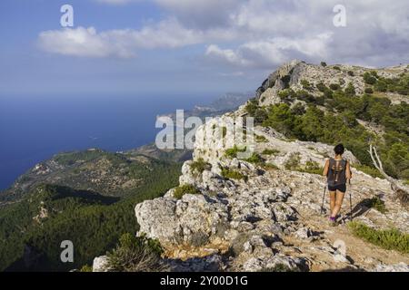 Camino del Archiduque, Valldemosa, Sierra de Tramontana, Mallorca, Insel baleares, Spanien, Europa Stockfoto