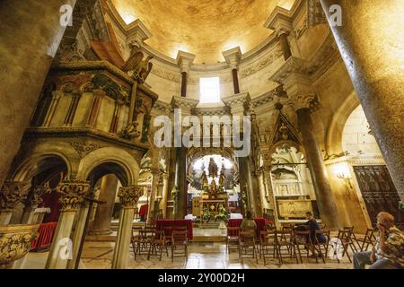 Catedral de San Domnius, Svetog Duje-, Palacio Diocleciano, Split, Croacia Stockfoto