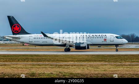 Air Canada startet in Montreal Stockfoto