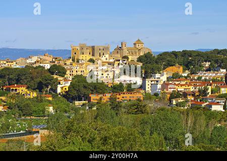 Schloss Altafulla an der Costa Dorada in Spanien, Castell d Altafulla bei Tarragona, Costa Dorada, Katalonien in Spanien Stockfoto