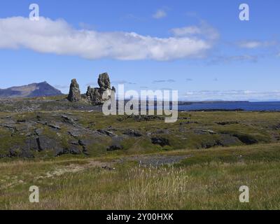 Londrangar Felsnadel auf der Halbinsel Snaefellsnes in Island Stockfoto