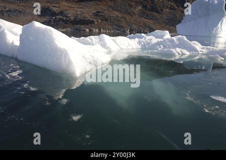 Eisberg, Bredefjord bei Narsaq, Südwestgrönland Stockfoto