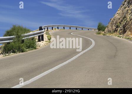 Stara Baska Coastal Road, Stara Baska Coastal Road Stockfoto