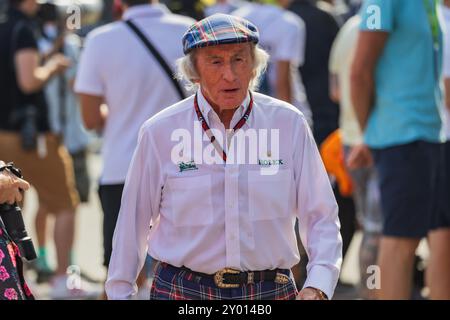 Autodromo di Monza, Monza, Italien. 31.August 2024; Sir Jackie Stewart aus Großbritannien und ehemaliger F1-Fahrer beim Grand Prix von Italien in der Formel 1 Credit: Jay Hirano/AFLO/Alamy Live News Stockfoto