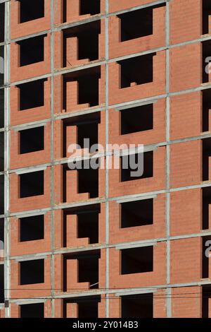 Fragment des Hauses ohne die Vorderwand Stockfoto