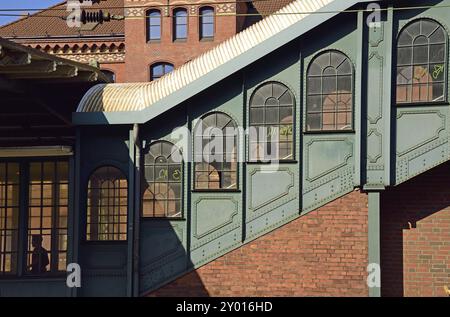 Europa, Deutschland, Hamburg, Harburg, Bahnhof, Bahnsteig, altes Treppenhaus, Hamburg, Bundesrepublik Deutschland, Europa Stockfoto