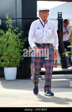 Monza, Italien. 31. August 2024. Jackie Stewart (GBR). Formel-1-Weltmeisterschaft, Rd 16, großer Preis von Italien, Samstag, 31. August 2024. Monza Italien. Quelle: James Moy/Alamy Live News Stockfoto