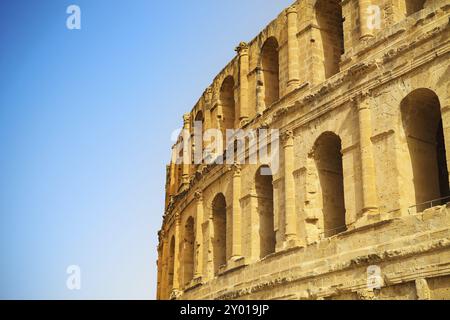 Ruinen des größten kolosseums Nordafrikas. El Jem, Tunesien. UNESCO Stockfoto