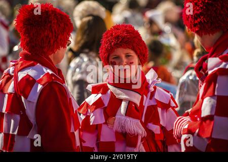 KÖLN, DEUTSCHLAND, 04. März: Teilnehmer der Karnevalsparade am 04. März 2014 in Köln, Deutschland, Europa Stockfoto