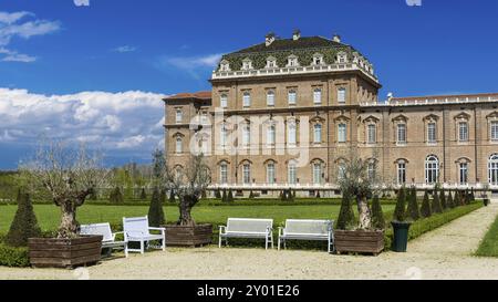 Der königliche Palast von Venaria, eine der Residenzen des Königshauses Savoyen, in die UNESCO-Liste des Weltkulturerbes aufgenommen Stockfoto