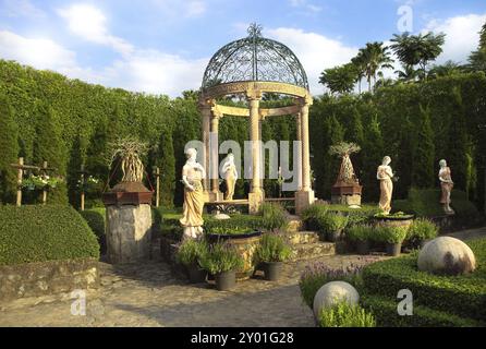 Nong Nooch tropischer Botanischer Garten am Abend, Pattaya, Thailand, Asien Stockfoto