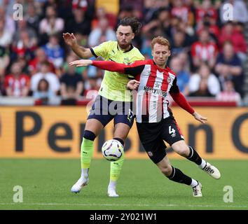 London, Großbritannien. 31. August 2024. Brentfords Sepp van den Berg während des Premier League-Spiels im Gtech Community Stadium in London. Der Bildnachweis sollte lauten: David Klein/Sportimage Credit: Sportimage Ltd/Alamy Live News Stockfoto