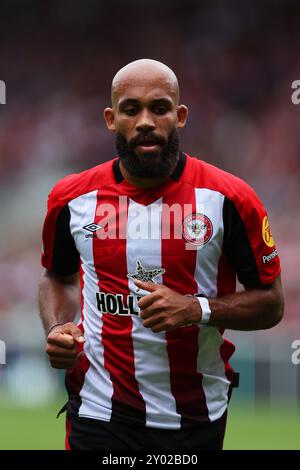 31. August 2024; Gtech Community Stadium, Brentford, London, England; Premier League Football, Brentford gegen Southampton; Bryan Mbeumo aus Brentford Stockfoto