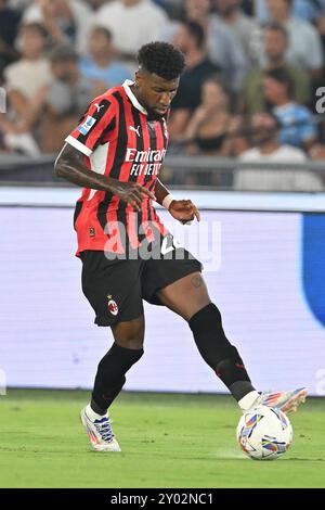 Stadio Olimpico, Rom, Italien. 31. August 2024. Italienischer Fußball der Serie A; Lazio gegen AC Milan; Emerson des AC Milan Credit: Action Plus Sports/Alamy Live News Stockfoto