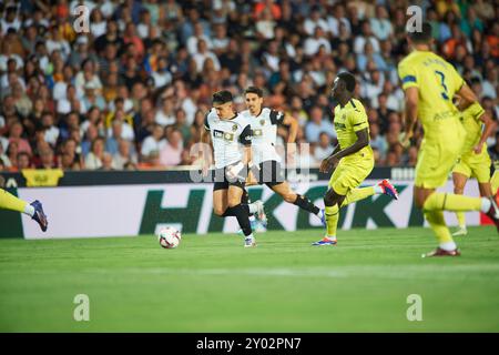 Diego Lopez von Valencia CF wurde während des Spiels zwischen Valencia CF und Villareal FC im Mestalla Stadion gesehen. Endergebnis; Valencia CF 1:1 Villa Stockfoto