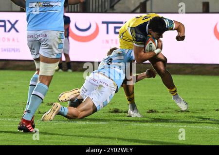 Bilder von Zebre Parma und Glasgow Warriors Match im Stadio Lanfranchi Parma, 31. august 2024 während des Testspiels - Zebre Parma vs Glasgow Warriors, Sonstiges in Parma, Italien, August 31 2024 Stockfoto